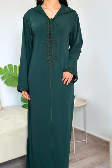 Djellaba Lalla Safa - Vert Émeraude